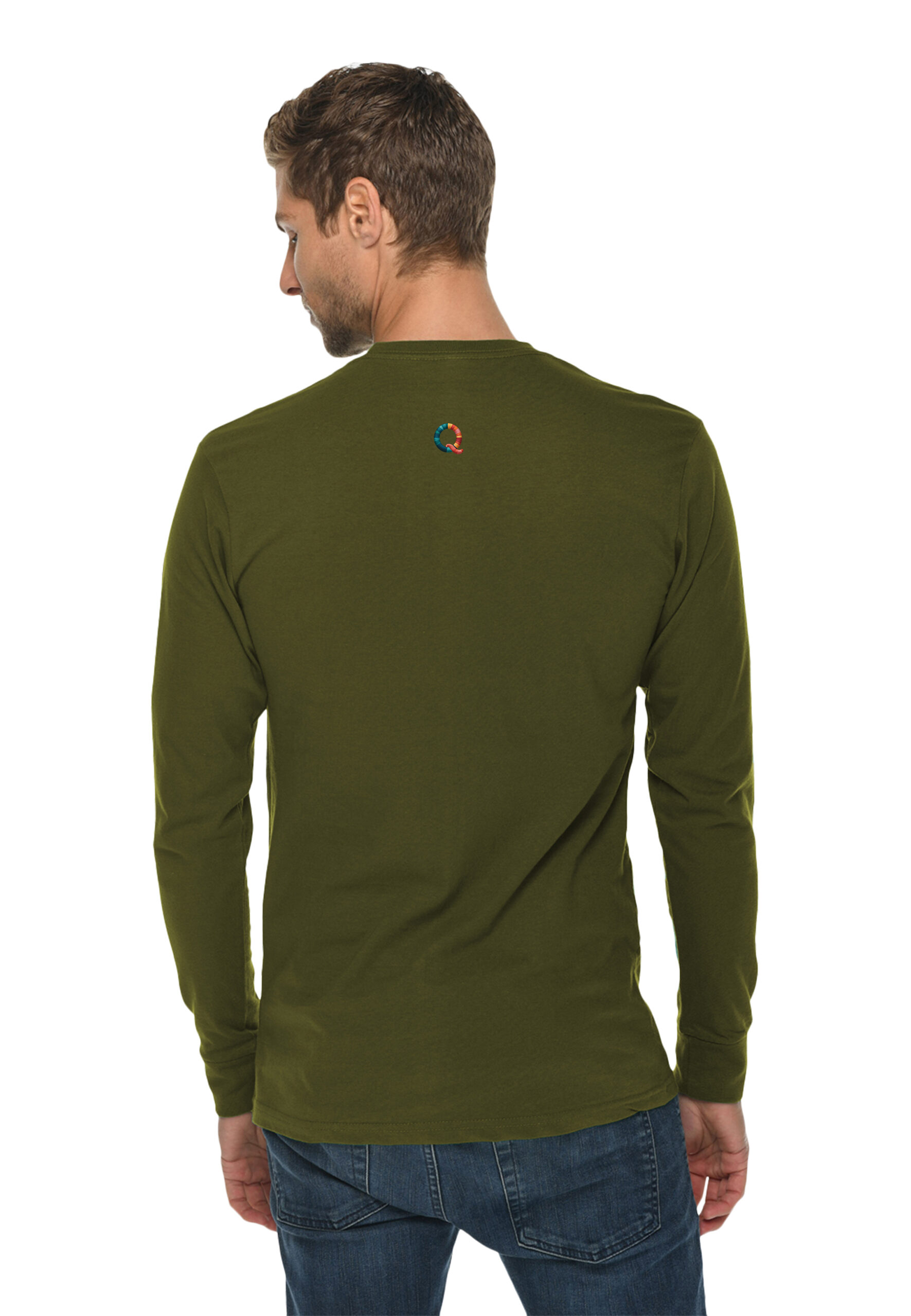 QSMATI Colorful Abstract Heavy Long-Sleeve Jersey
