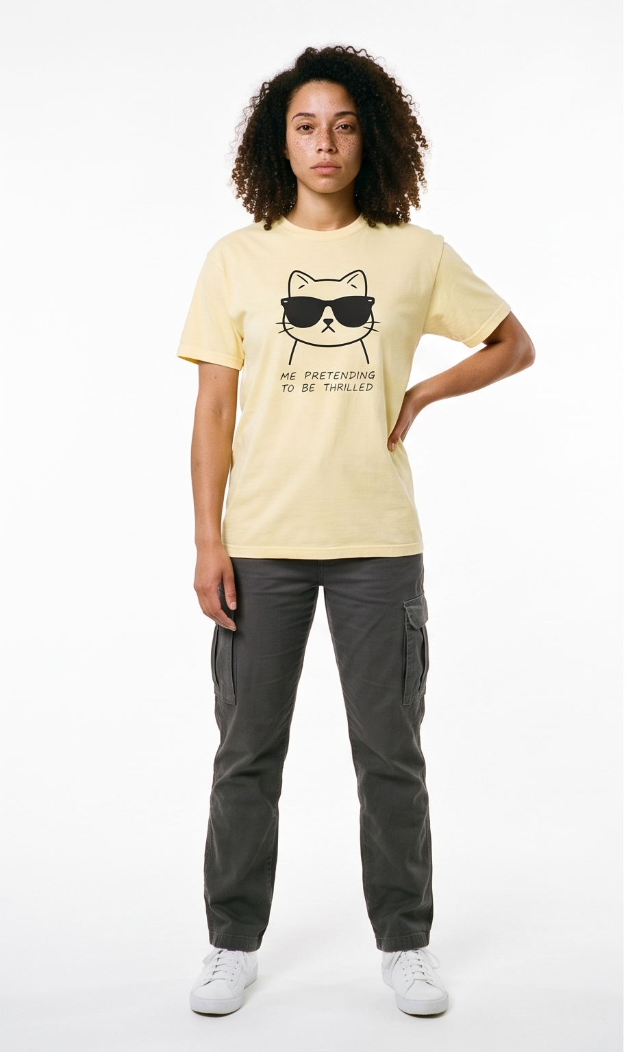 Thrilled Cat Luxury T-Shirt