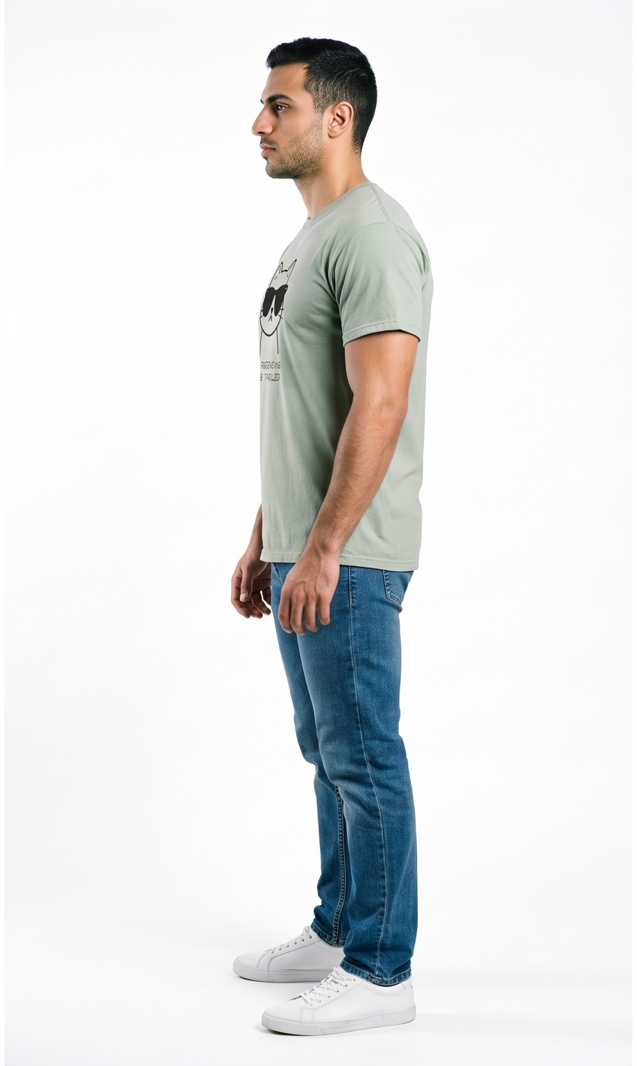 Thrilled Cat Luxury T-Shirt