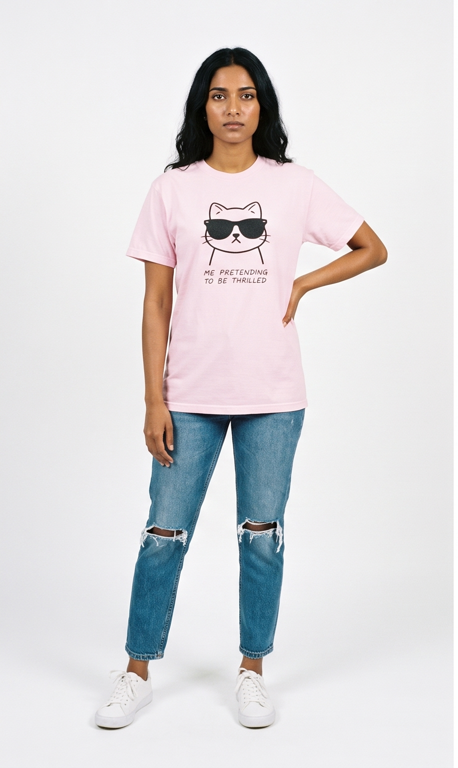 Thrilled Cat Luxury T-Shirt