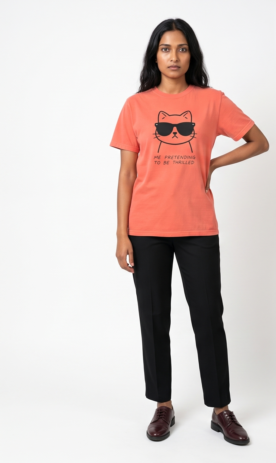 Thrilled Cat Luxury T-Shirt