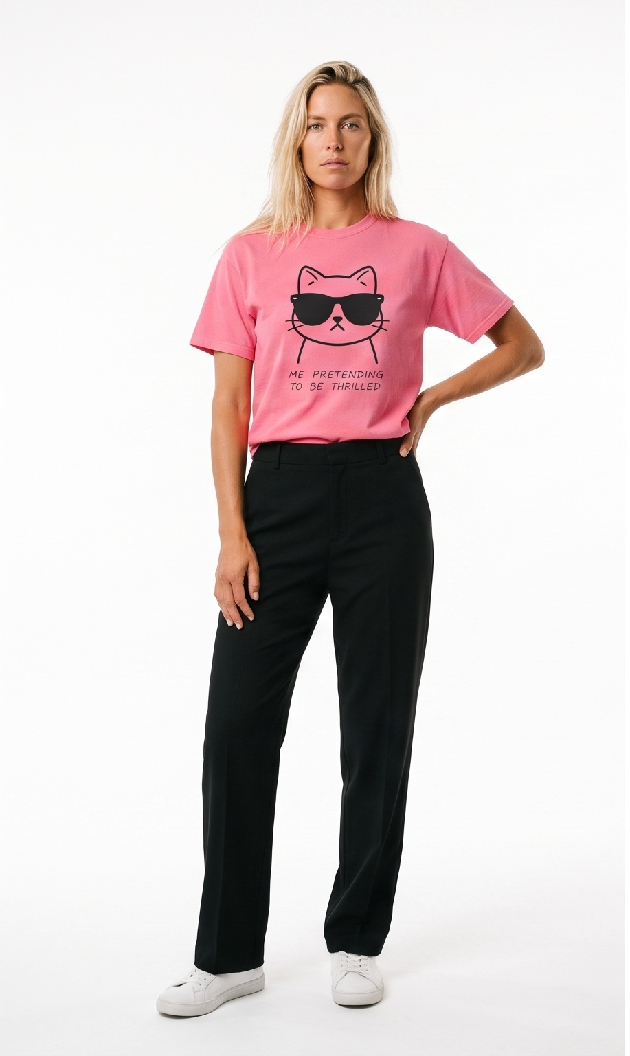 Thrilled Cat Luxury T-Shirt