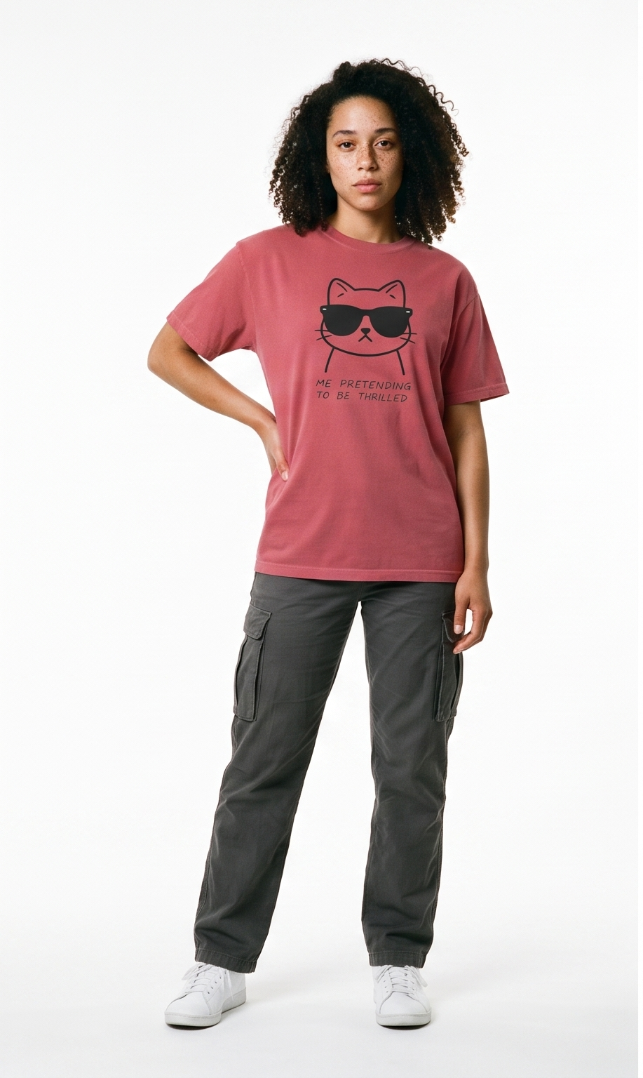 Thrilled Cat Luxury T-Shirt