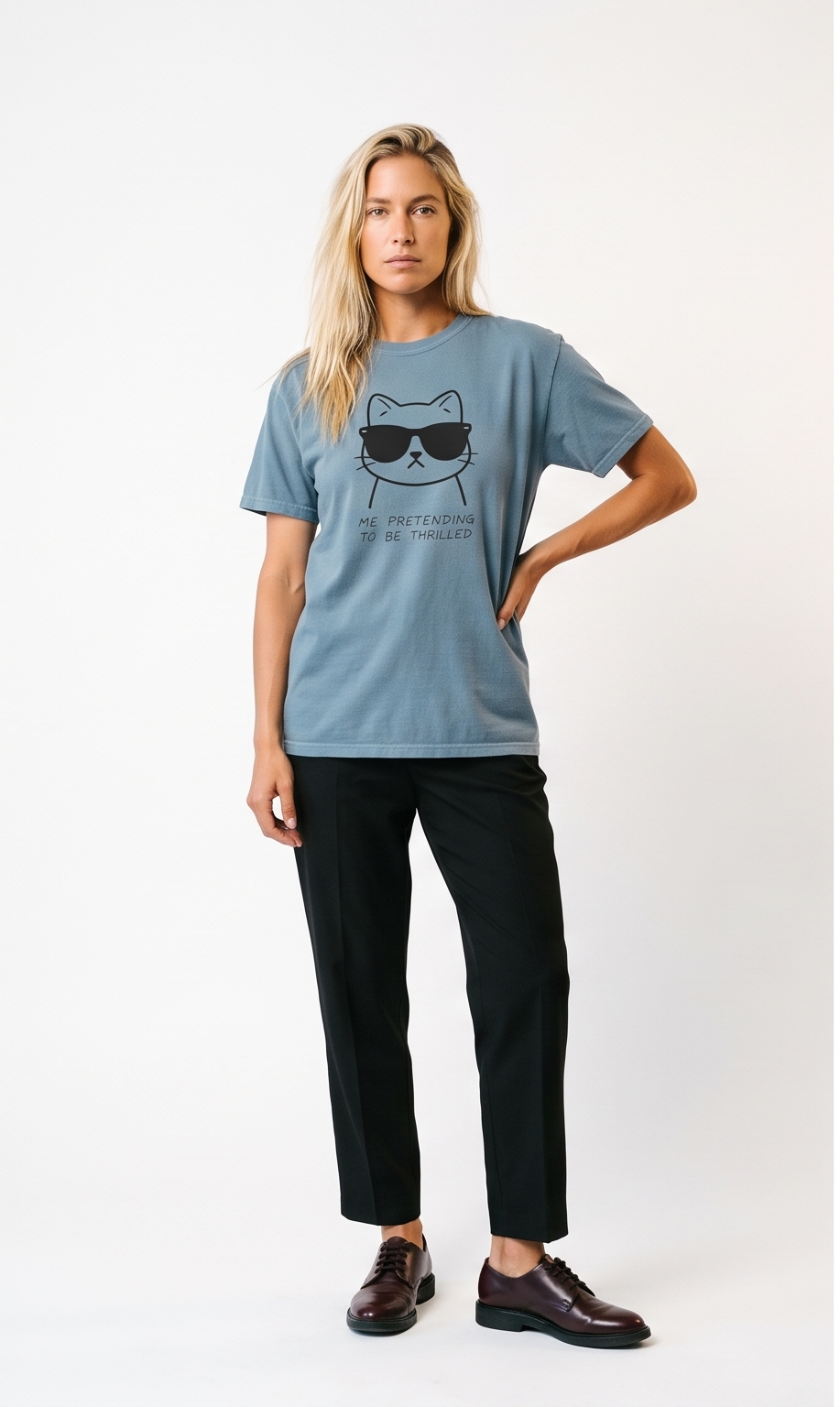 Thrilled Cat Luxury T-Shirt