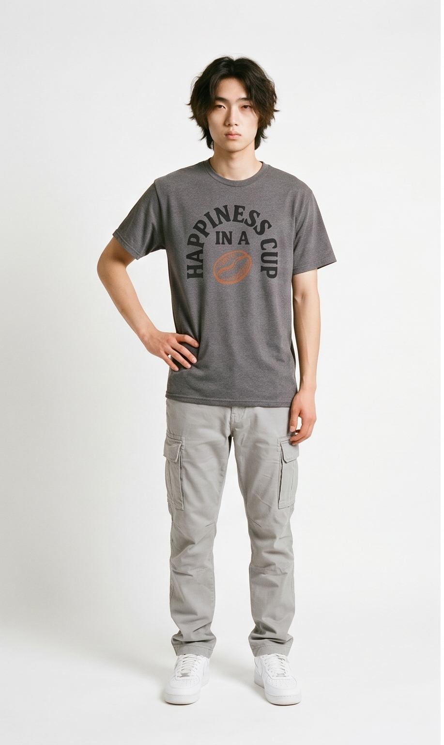 Coffee Happiness In A Cup Luxury T-Shirt