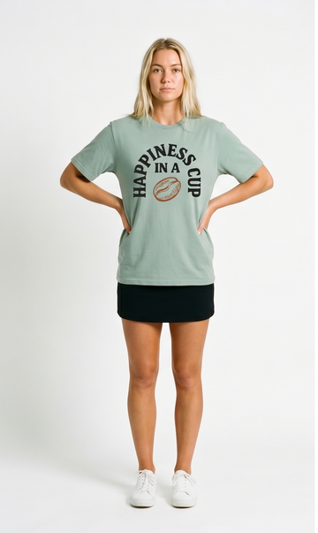 Coffee Happiness In A Cup Luxury T-Shirt