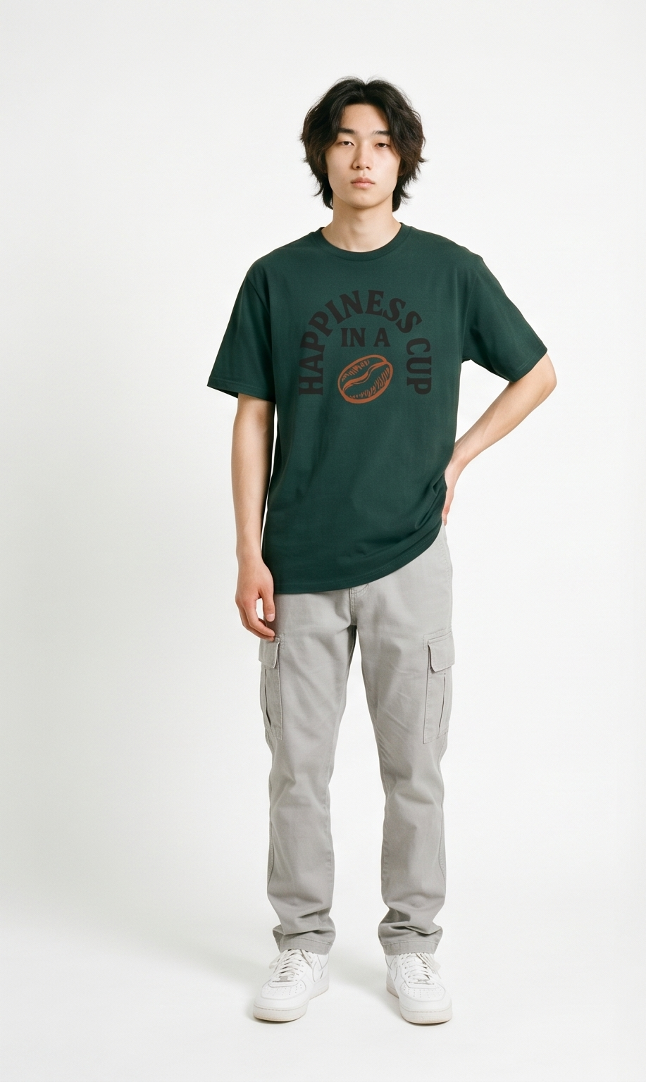 Coffee Happiness In A Cup Luxury T-Shirt