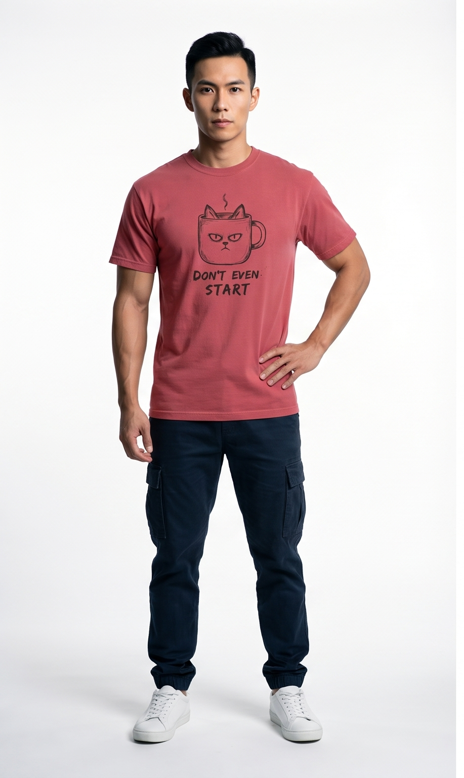 Don't Even Start Cat Luxury T-Shirt