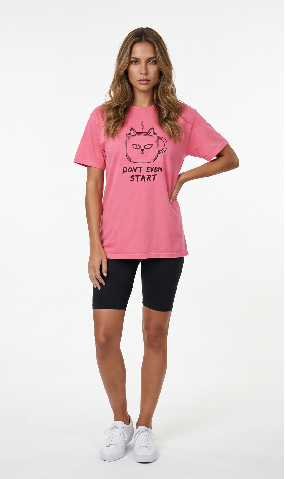 Don't Even Start Cat Luxury T-Shirt