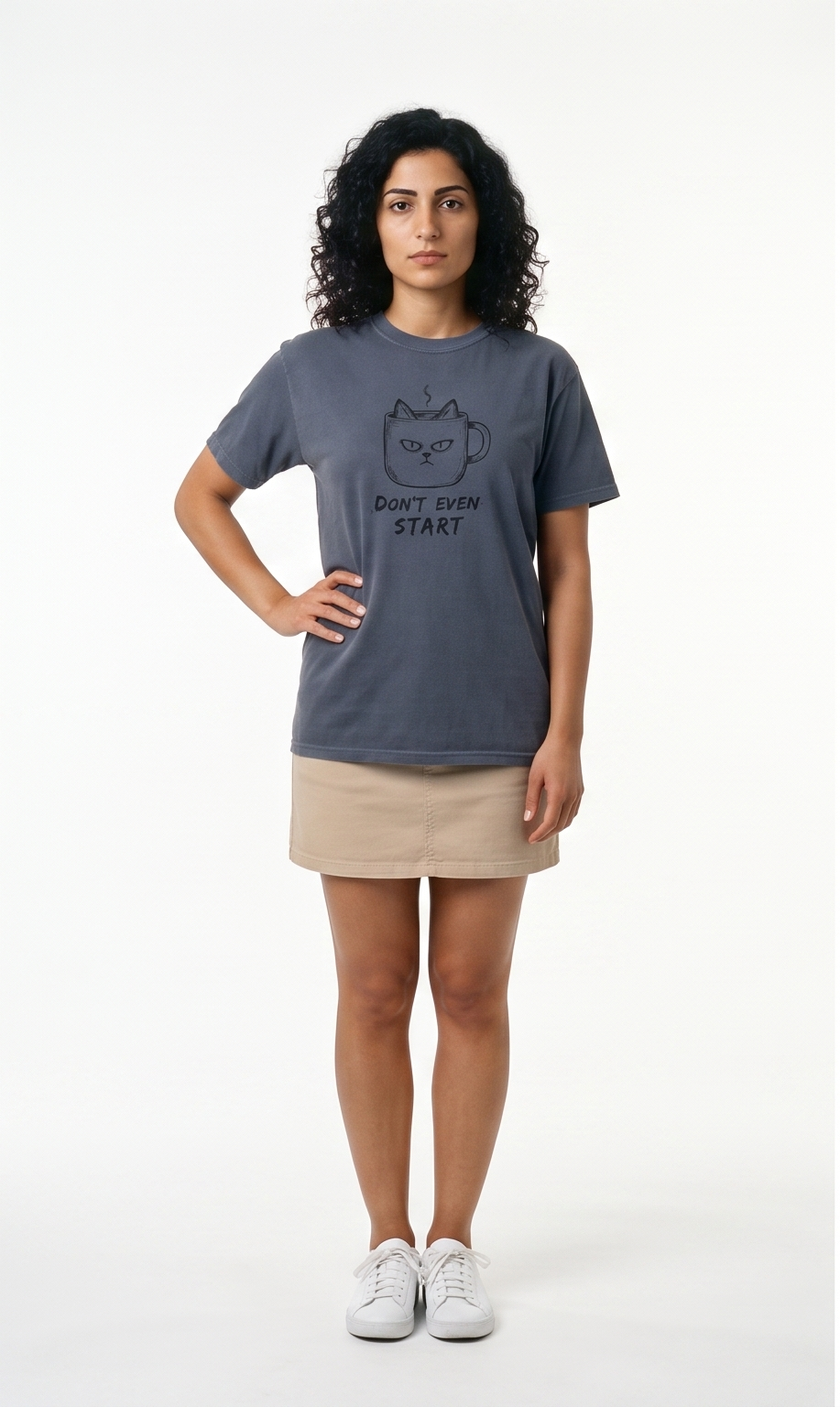 Don't Even Start Cat Luxury T-Shirt