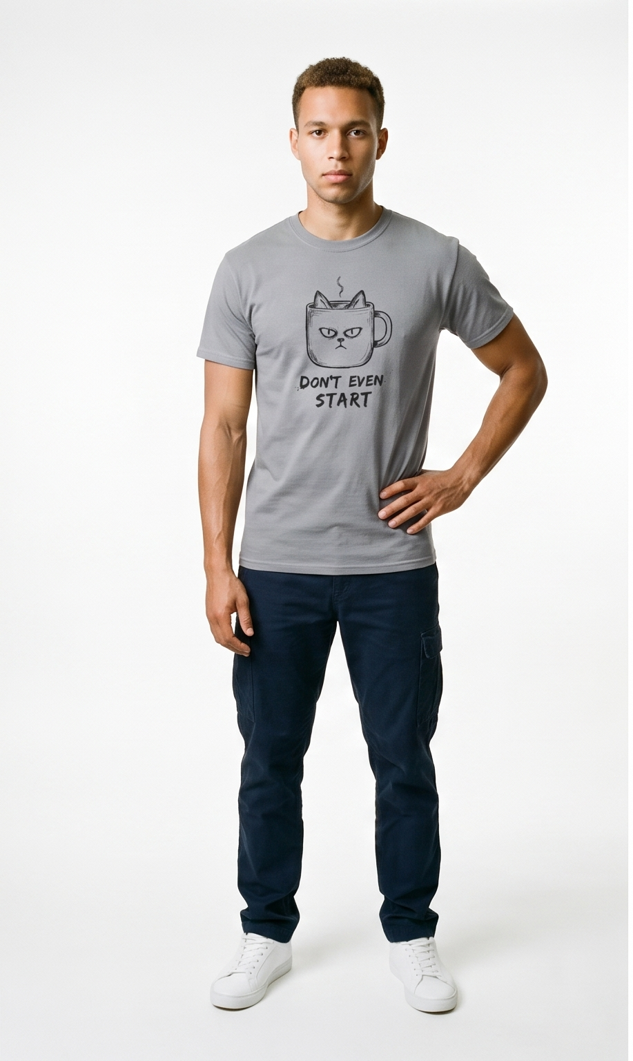 Don't Even Start Cat Luxury T-Shirt