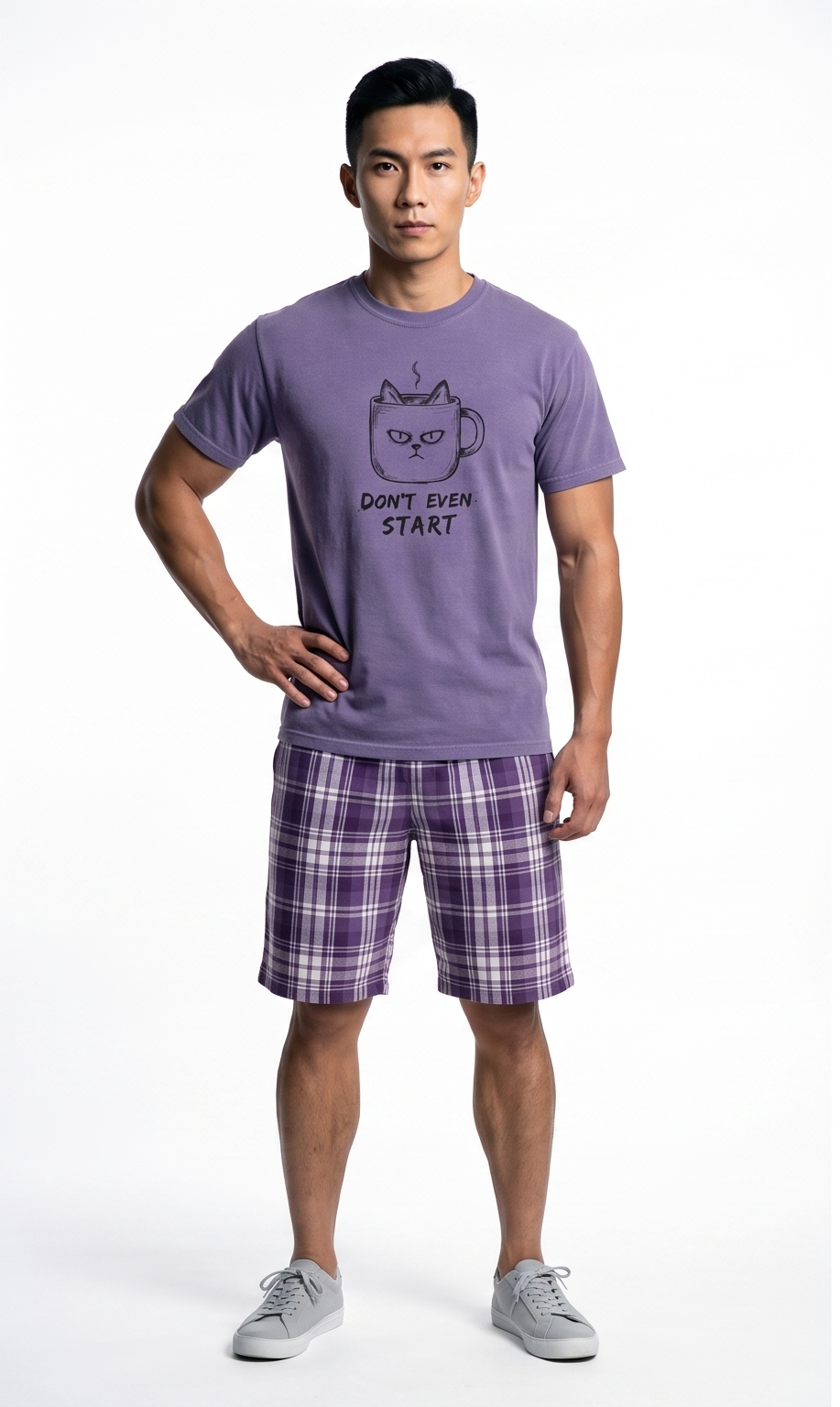 Don't Even Start Cat Luxury T-Shirt