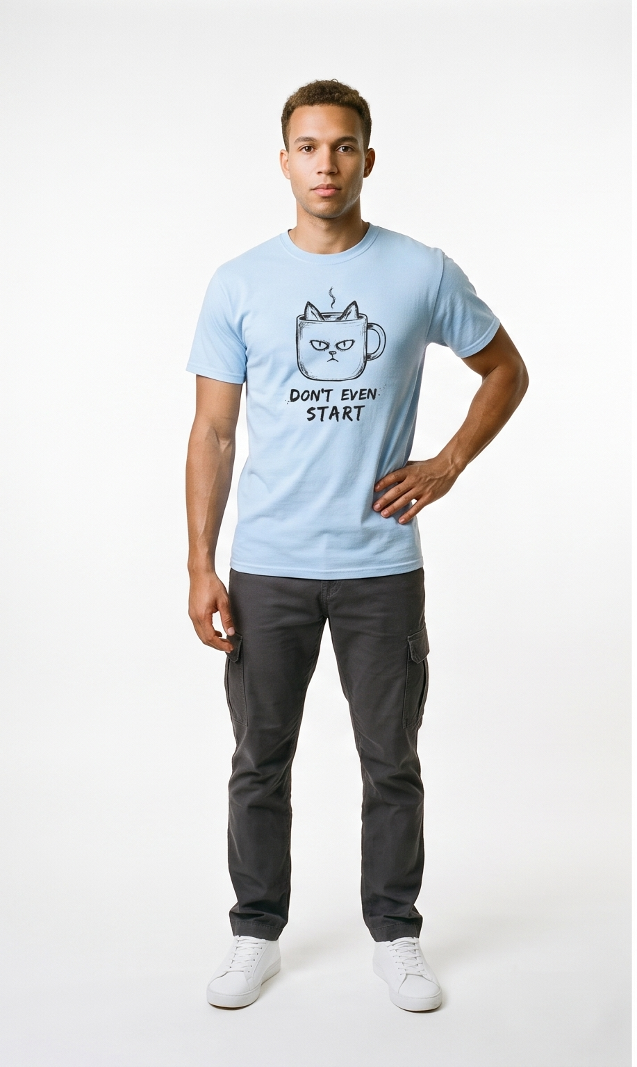 Don't Even Start Cat Luxury T-Shirt
