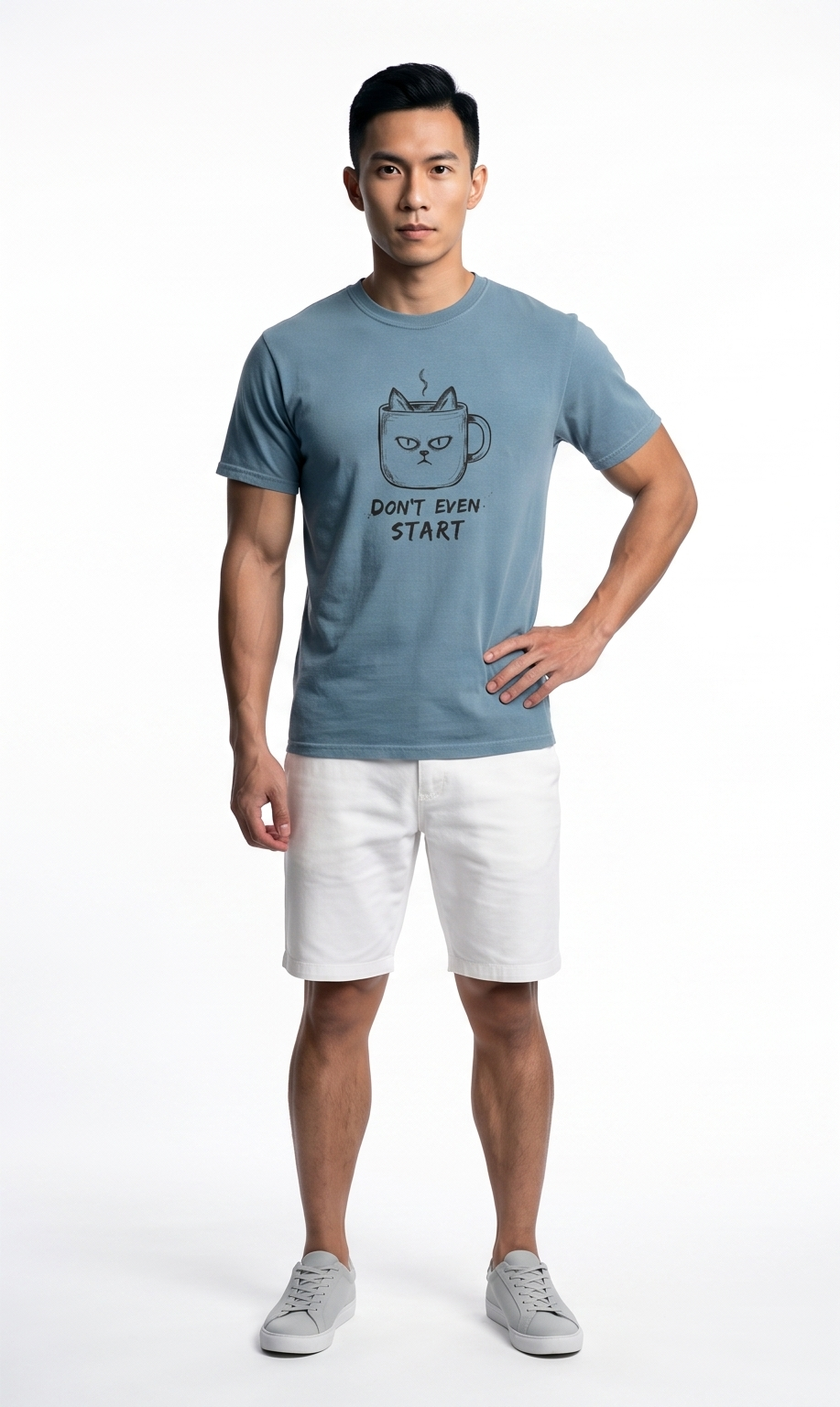 Don't Even Start Cat Luxury T-Shirt