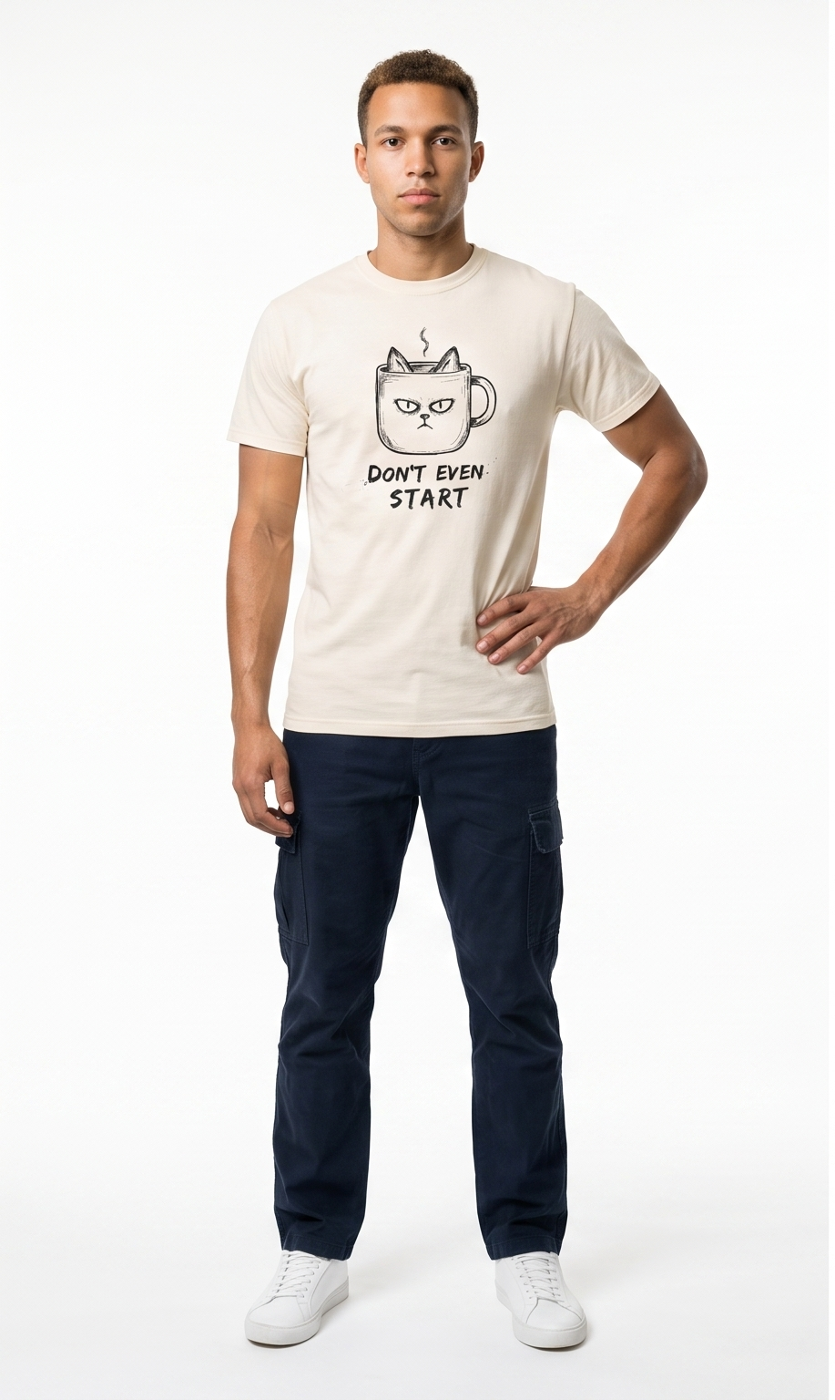 Don't Even Start Cat Luxury T-Shirt