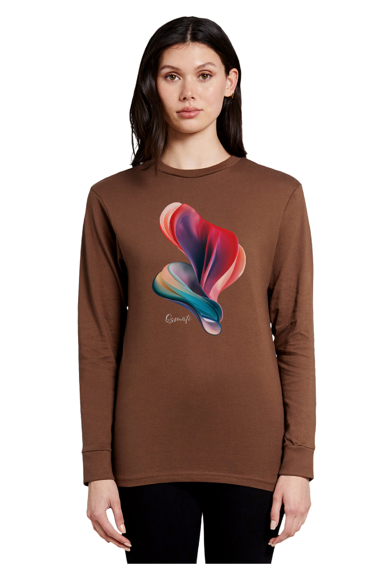 QSMATI Colorful Abstract Heavy Long-Sleeve Jersey