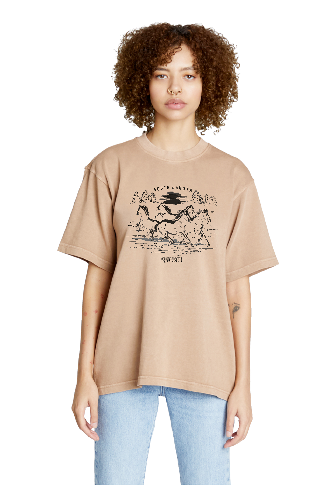 Rugged South Dakota Horses Urban Luxury Tee