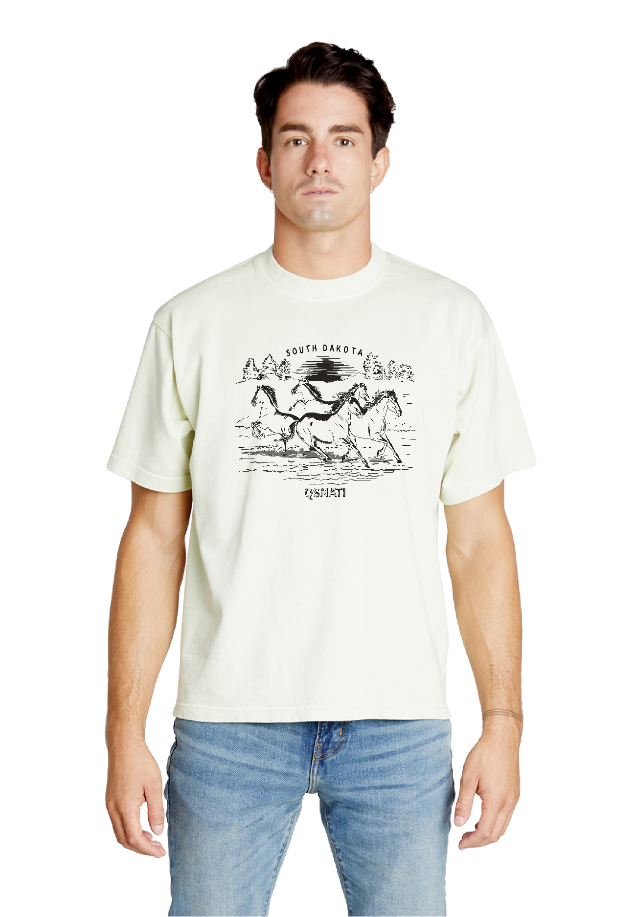 Rugged South Dakota Horses Urban Luxury Tee