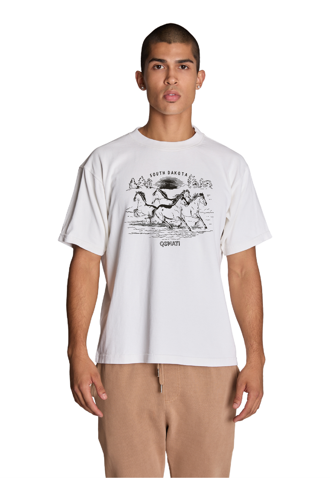 Rugged South Dakota Horses Urban Luxury Tee