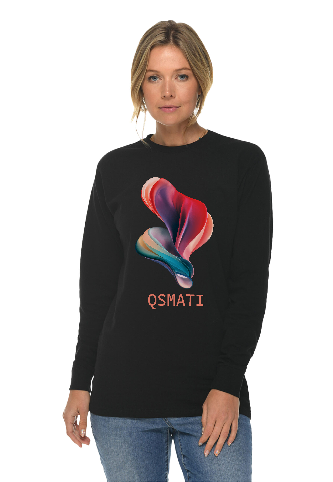 QSMATI Colorful Abstract Heavy Long-Sleeve Jersey