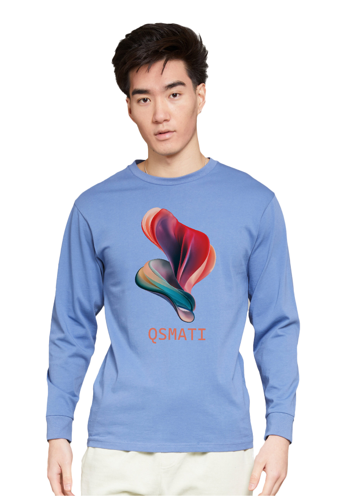 QSMATI Colorful Abstract Heavy Long-Sleeve Jersey