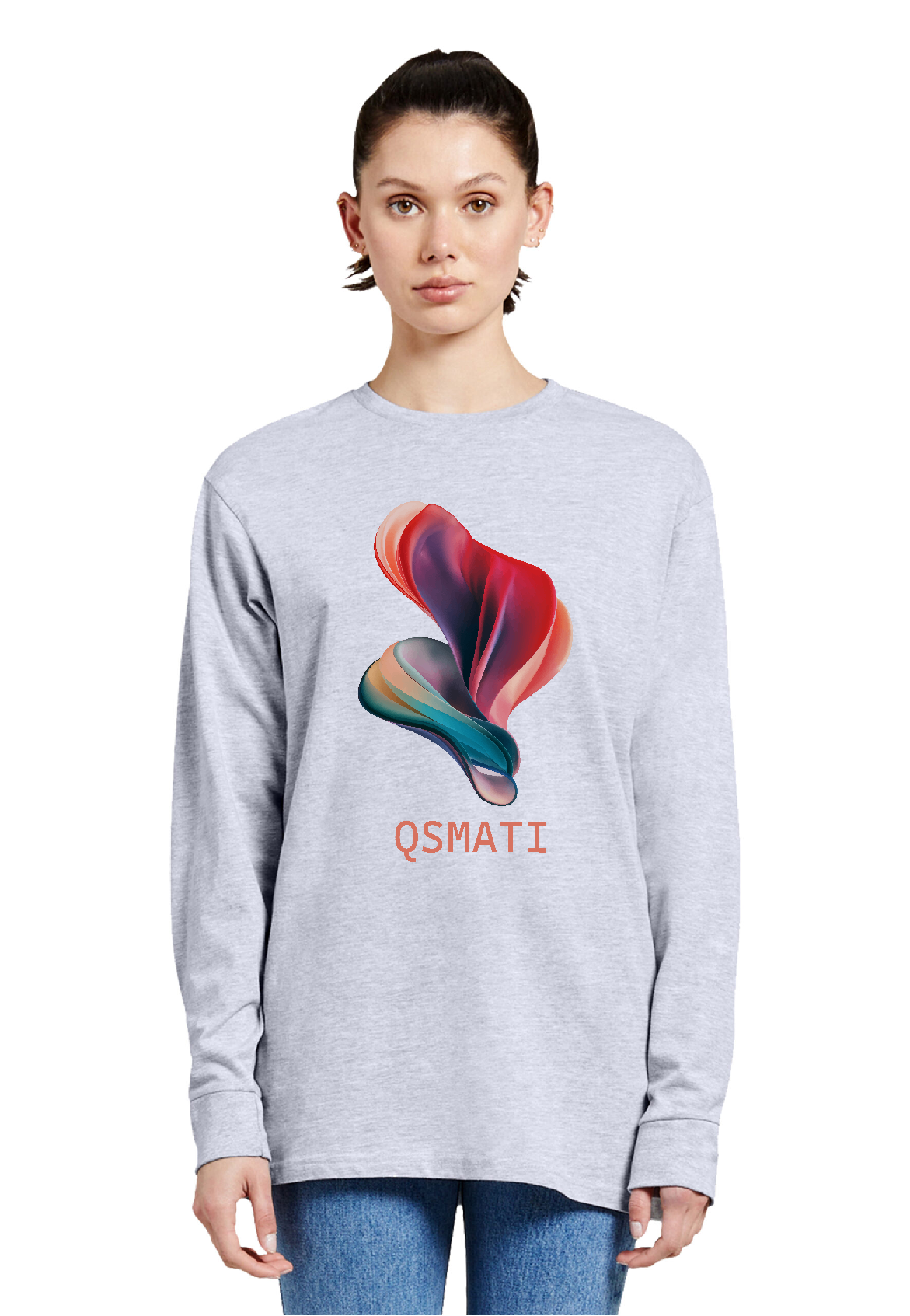 QSMATI Colorful Abstract Heavy Long-Sleeve Jersey