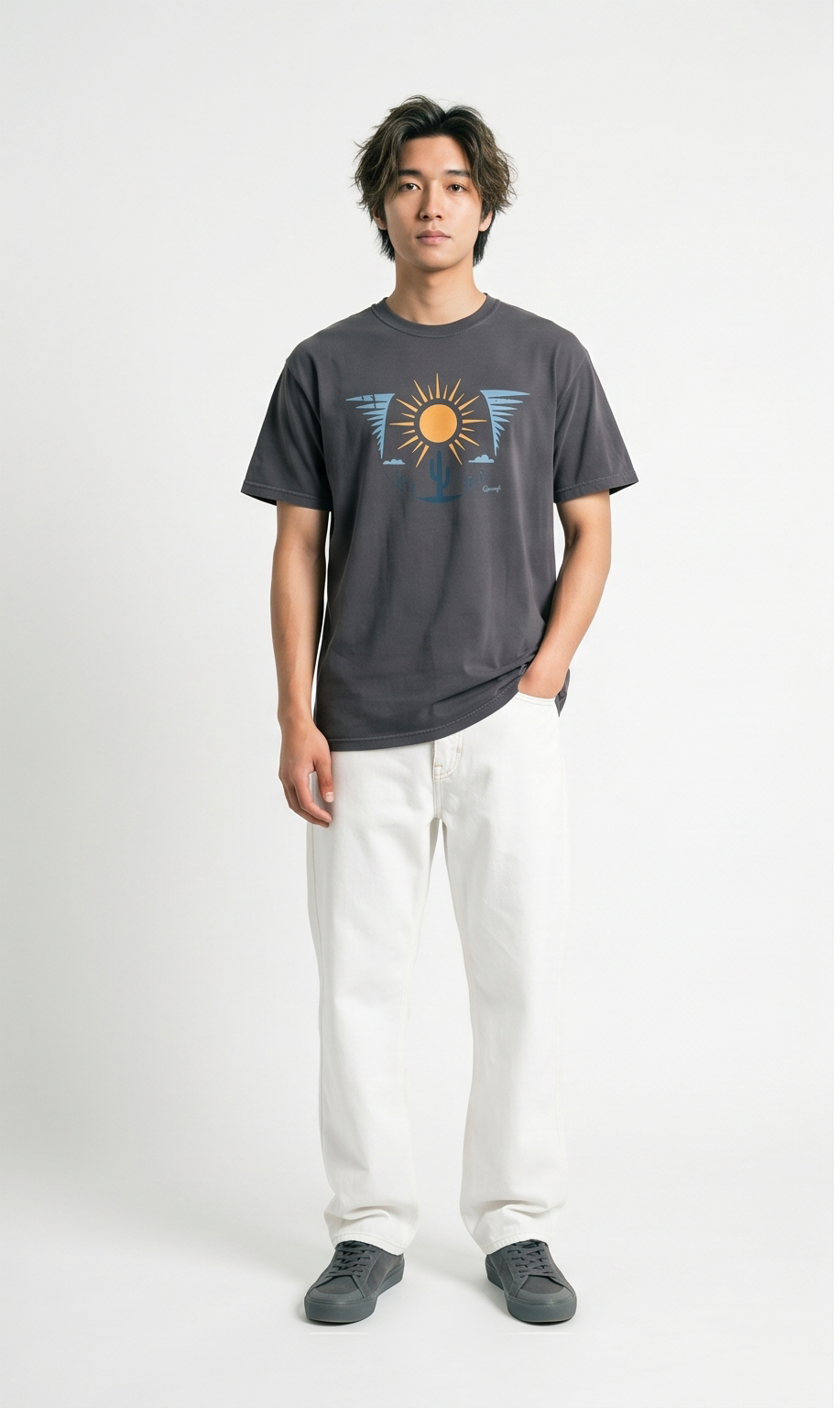 Desert Sun Cactus Luxury T-Shirt
