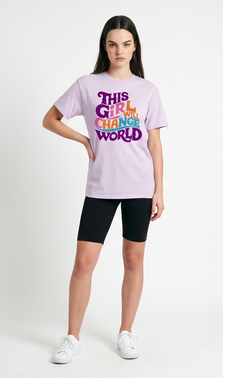Girl Will Change World Luxury T-Shirt