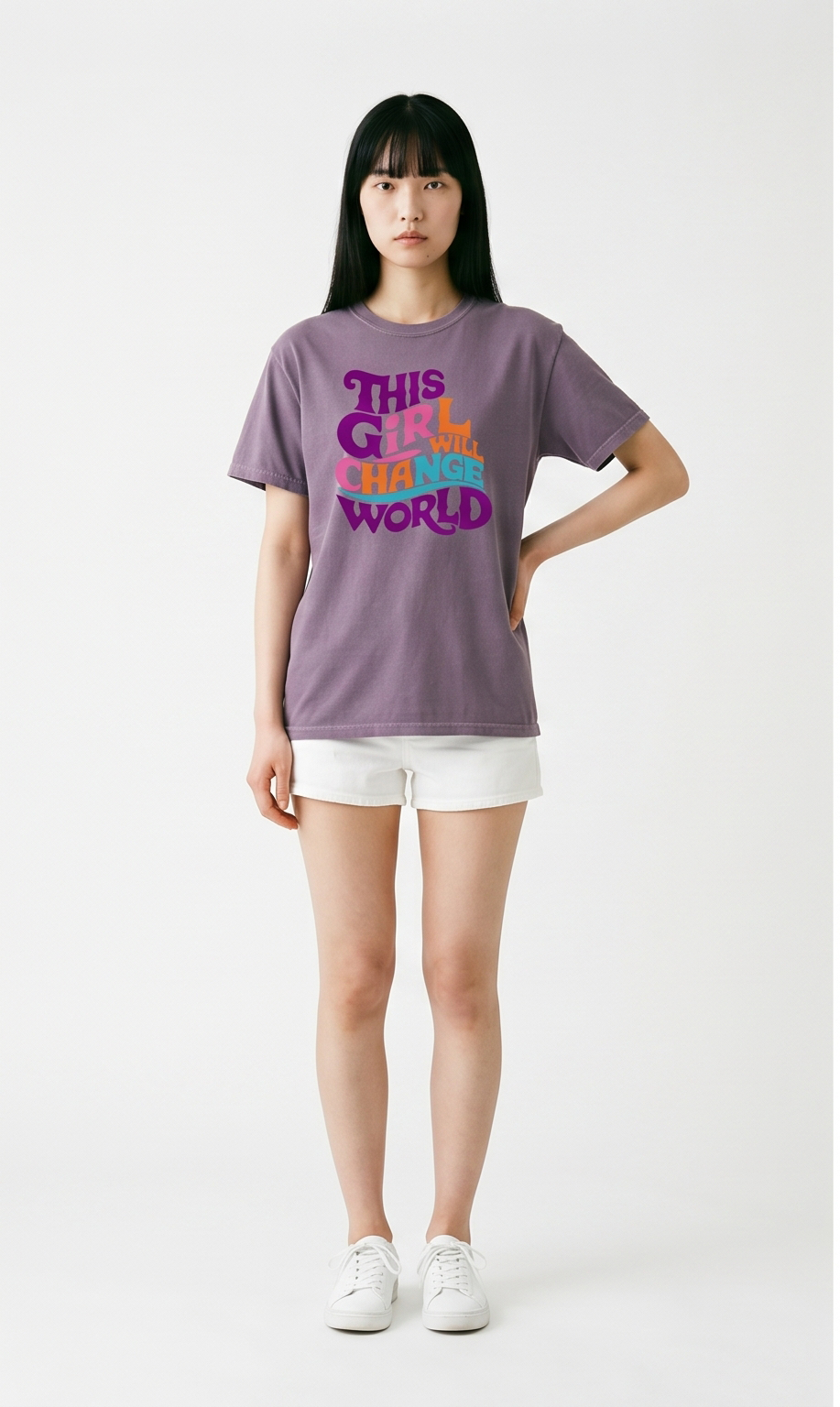 Girl Will Change World Luxury T-Shirt