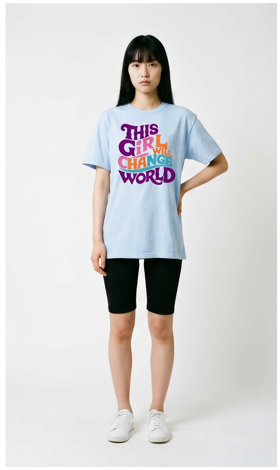 Girl Will Change World Luxury T-Shirt