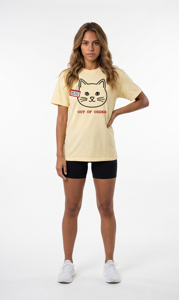 Out of Order Cat Luxury T-Shirt