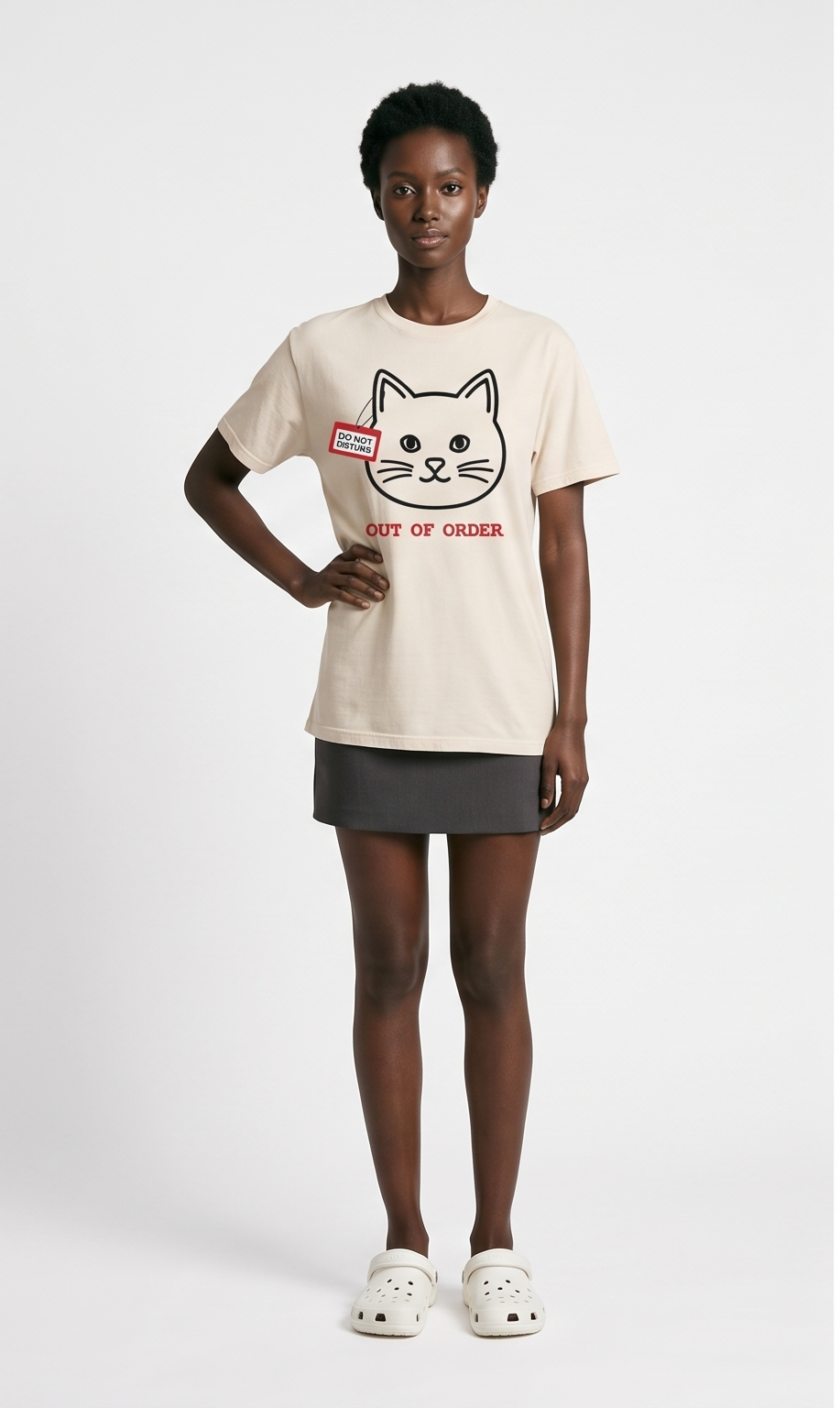 Out of Order Cat Luxury T-Shirt
