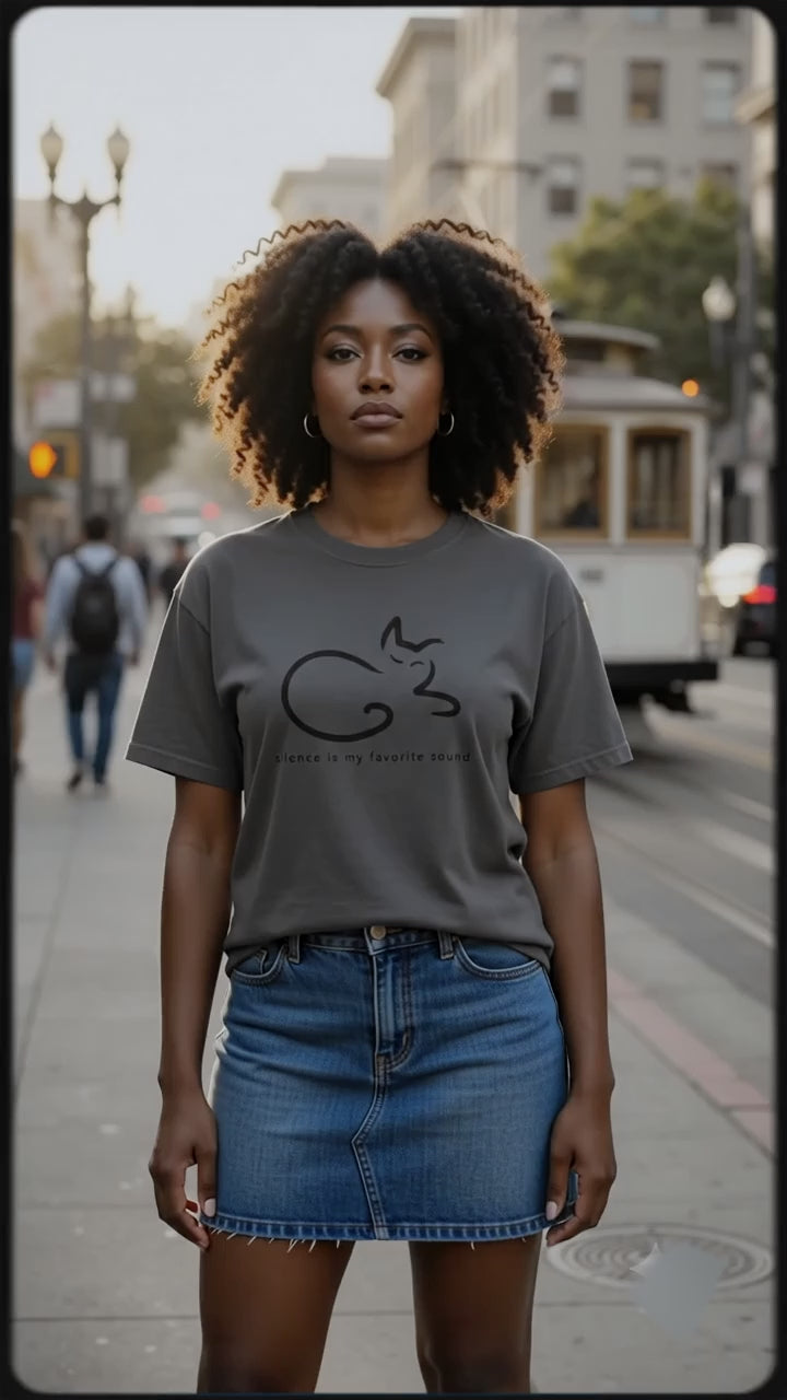 Silence Cat Luxury T-Shirt