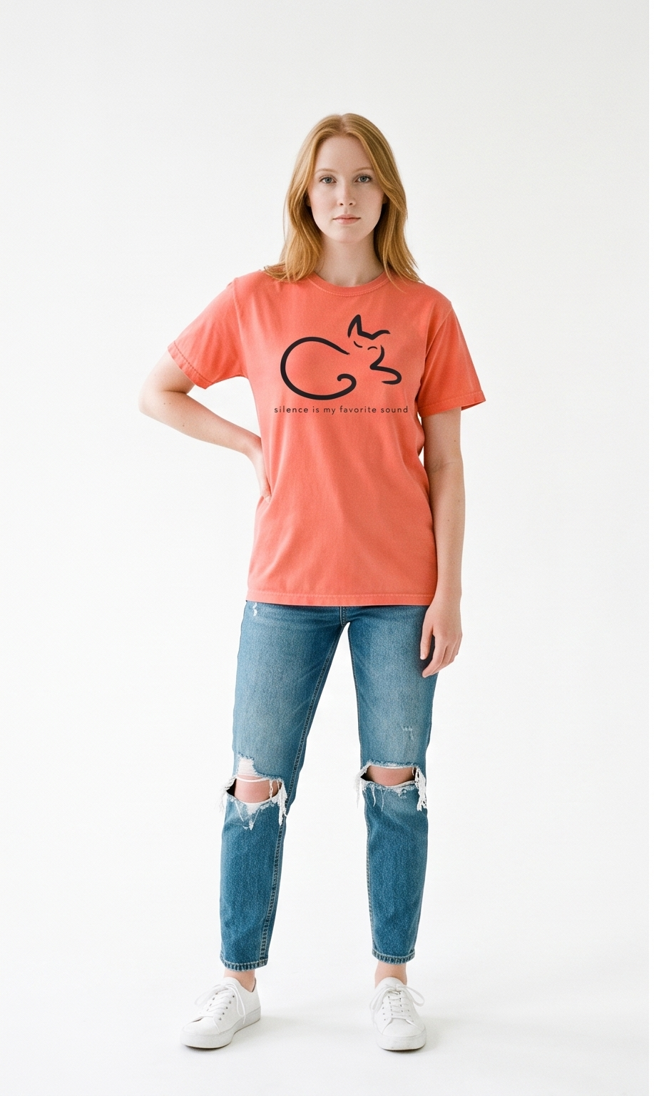 Silence Cat Luxury T-Shirt