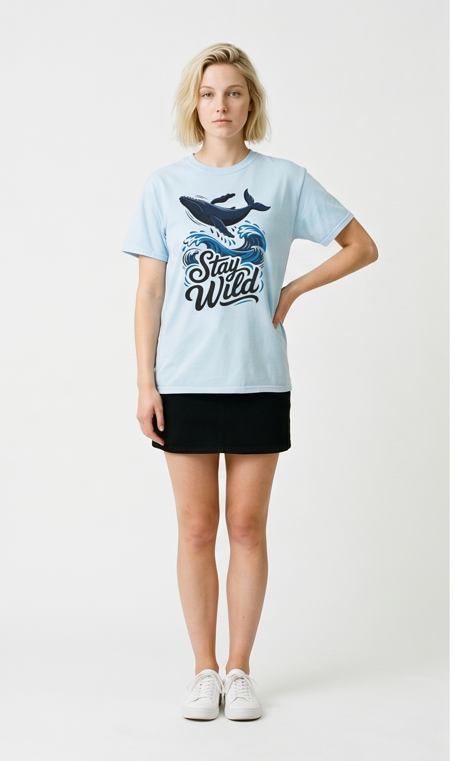 Stay Free Whale Luxury T-Shirt