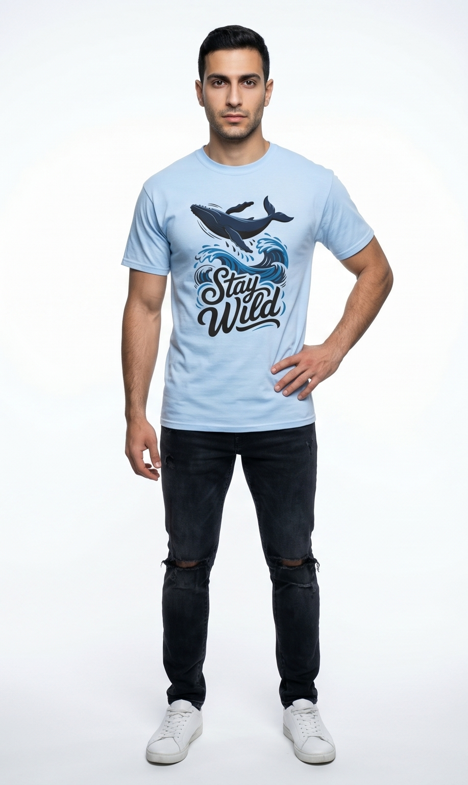 Stay Free Whale Luxury T-Shirt