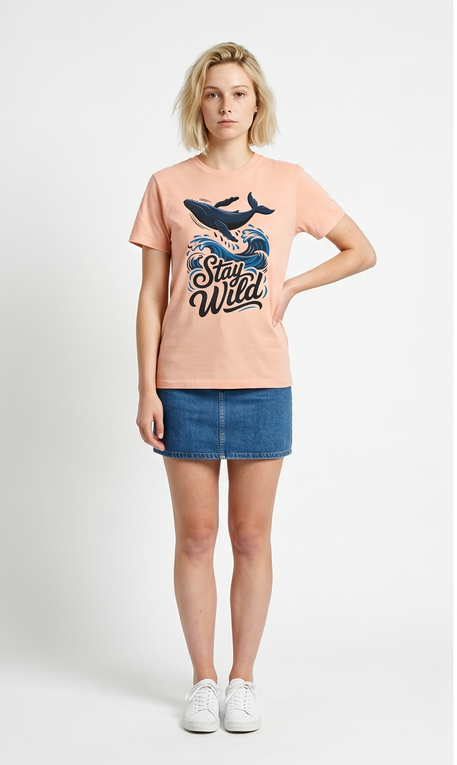 Stay Free Whale Luxury T-Shirt